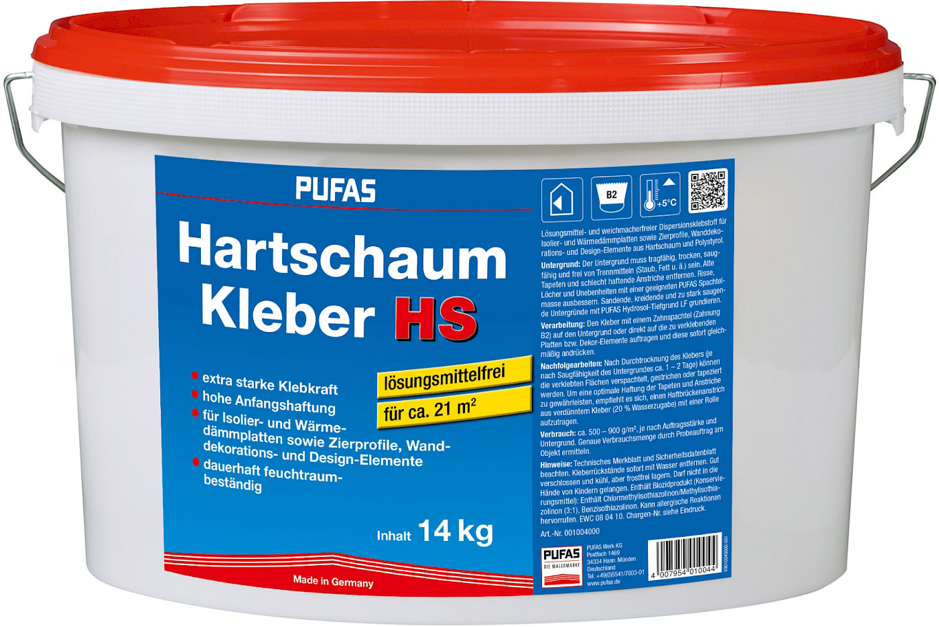 PUFAS Hartschaumkleber 14kg