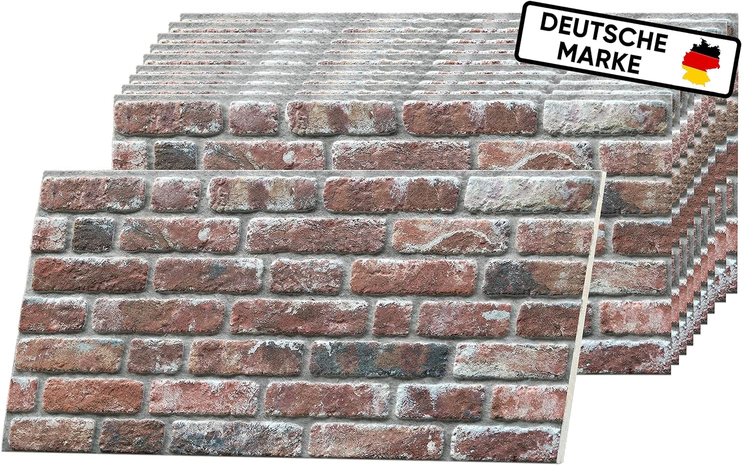 Wandpaneel Backsteinoptik Trendline Hellrot